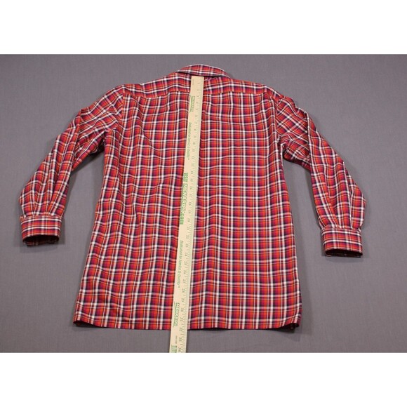 Kiton Napoli 100% Cotton Red Plaid Button Up Shirt Men’s Dress Casual Sz M - Picture 4 of 11